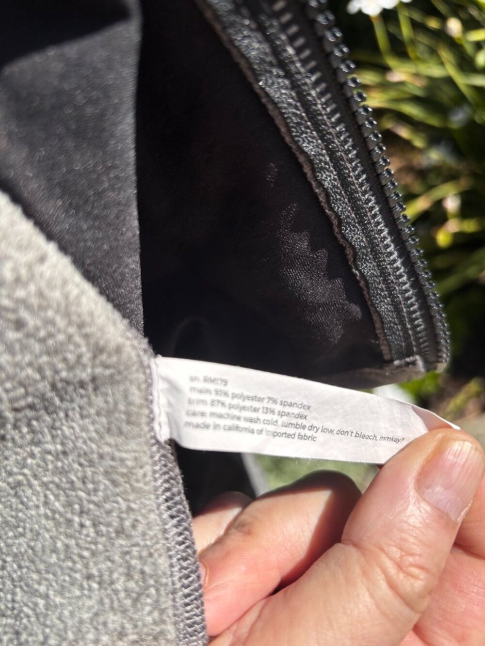Rabbit EZ Full Zip fleece lined Hoodie - Size - Large - Grey with black trim - Picture 6 of 10